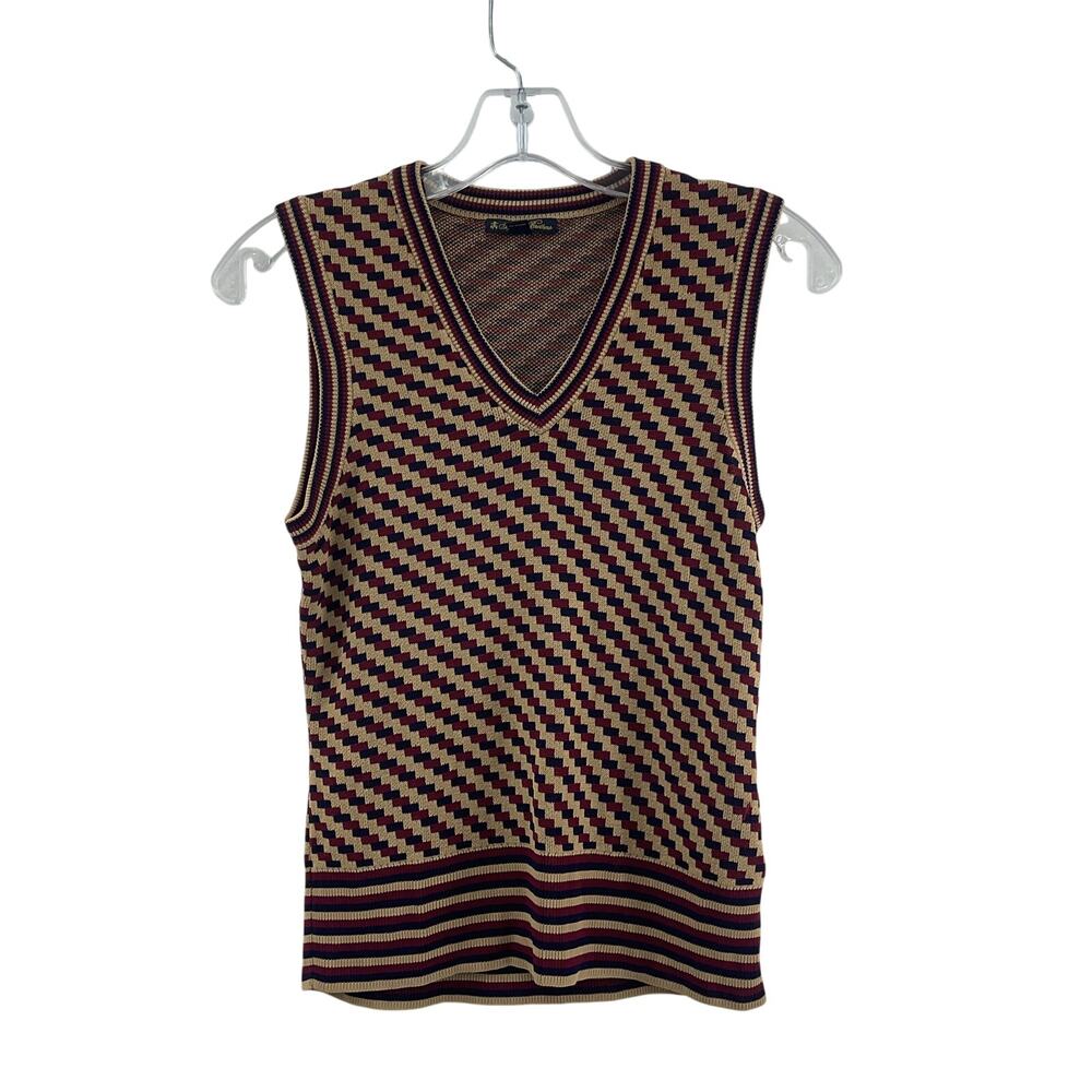 Brooks Brothers Multicolor V-Neck Sweater Vest